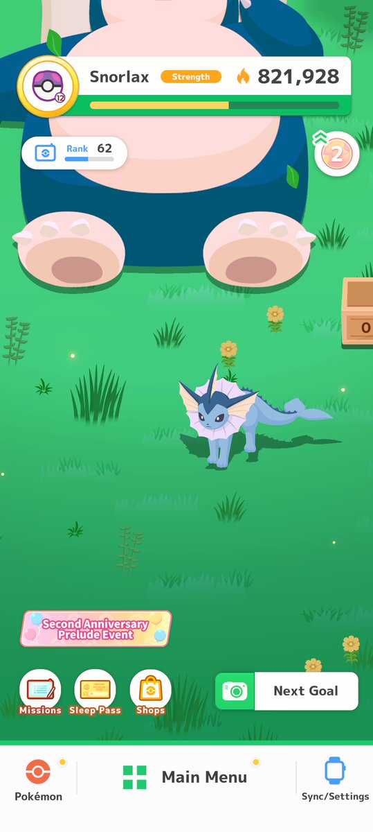 I'm not an Eevee fan, but my Vaporeon is a power house of ingredients.

 #PokemonSleep2nd! #PokemonSleep