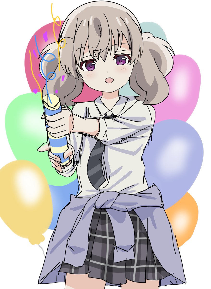 riokasen37's tweet image. 今日は私の誕生日なので、恋ちゃんをこんな風に描いてみました！🤭😆
#スローループ #slowloop