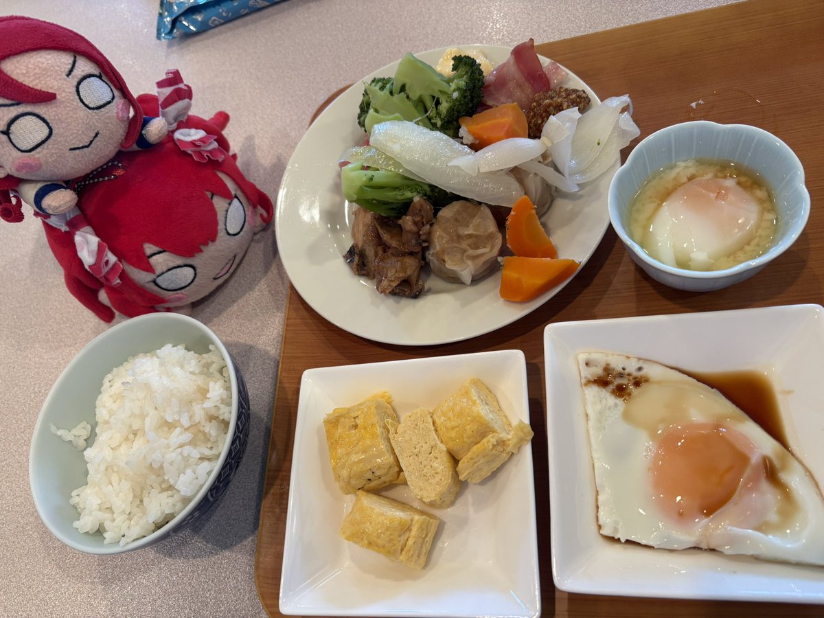 (* ꒪᷅⌄꒪᷄ *)沼津リバーサイドホテルの朝食でした