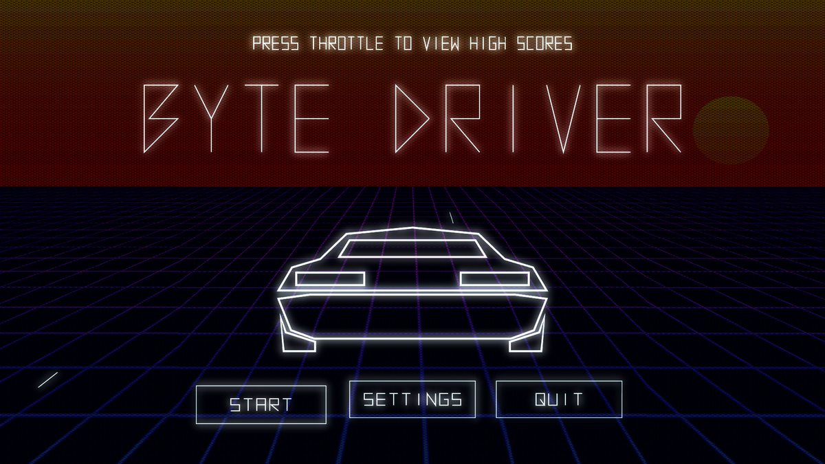 TheDeviot's tweet image. Checked out some BYTE DRIVER tonight. Which is like if #NightDriver and #ChaseHQ had a baby and the Vectrex was its crib. Pretty amazing. Thanks to @EGuy0613 @1upjohn for checking it out.