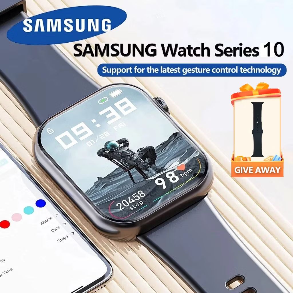 viktorniarahab1's tweet photo. Cek SAMSUNG SmartWatch 10 Max Waterproof Bluetooth Call Jam Smartwatch Wanita Pria Olahraga Monitor Detak Jantung Tekanan Darah wireless charging Android IOS Jam Tangan Digital Dan Ganti Wallpapper Jam Tangan Wanita Jam Tangan dengan harga Rp119.000.  https://t.co/wA7YVkK41g https://t.co/LrY5v2cs4a