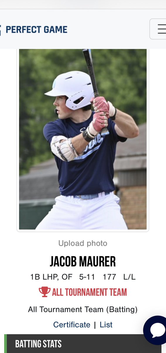 Made my 11th Perfect Game All Tournament team for the Ohio State college series
⚾️
Let’s Go OEB!
PGs Cincy national starts WED!
<a href="/OEB2027s/">Ohio Elite 2027s</a>
<a href="/OEBbaseball/">Ohio Elite Baseball</a> 
⚾️
<a href="/DirectRecruits/">Direct Recruits</a> <a href="/BaseballCf/">CF Uncommitted Baseball</a> 
<a href="/CoastRecruits/">Coast 2 Coast Recruits</a> @now_d1 <a href="/3leftsbaseball/">3 LEFTS BASEBALL</a>
<a href="/BaseballDown/">Down South Baseball</a> <a href="/Bsbclips/">Baseball clips</a>
<a href="/TopProspectsBa1/">Epic Sports</a>
<a href="/UncommittedStud/">Uncommitted Studs</a>