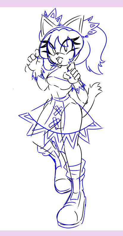 BlazeVD5's tweet image. Honey the cat WIP
First time drawing her 🐱