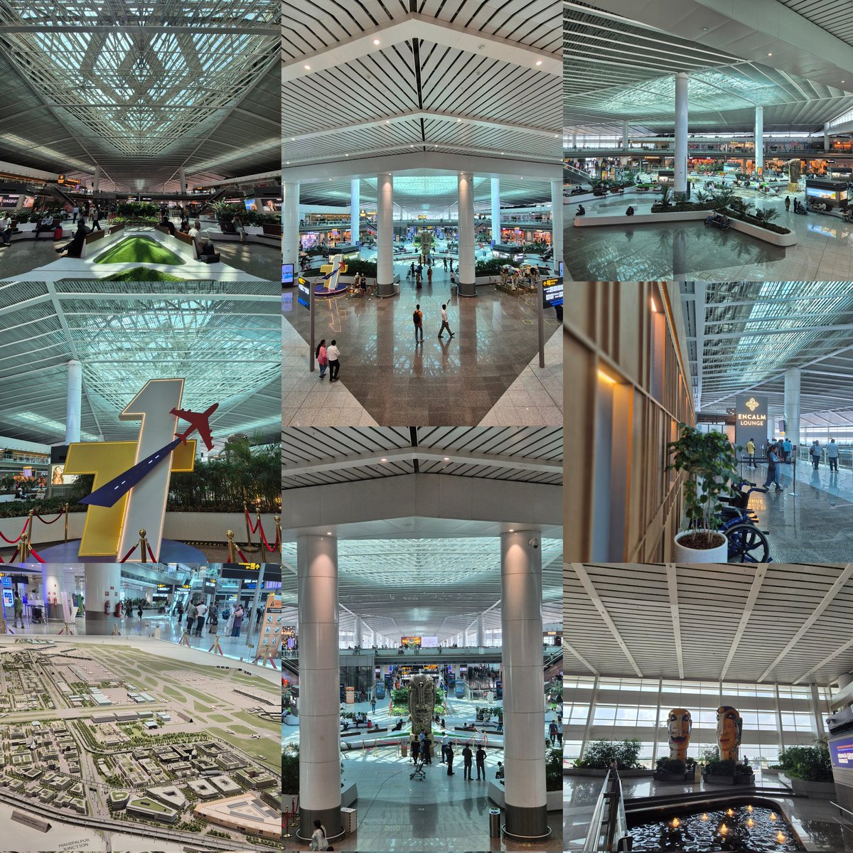 RohanGigi's tweet image. Del igia T1 felt unapologetically like a mall attached with aircraft gates, and being a good one at that.