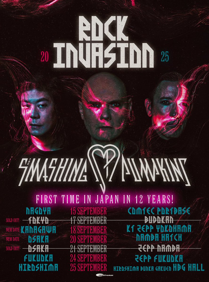 SmashingPumpkin's tweet image. 2 new dates added in Japan! 🇯🇵🇯🇵
bnds.us/nf468v