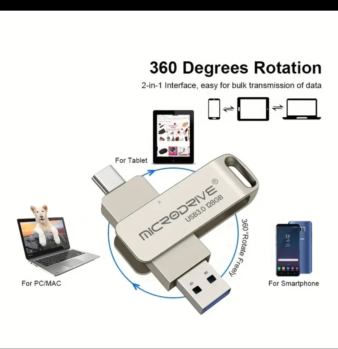 springforthWnG's tweet image. Micro Drive USB 3.0 Type C metal flash drive. 128gb high speed data transfer 2 in 1 USB C &amp;amp; Type C.

Pls follow @springforthWnG 
For enquiry WhatsApp 2348069140587 

#morestorage #storagesolutions #highspeeddatatransfer #datatransfer