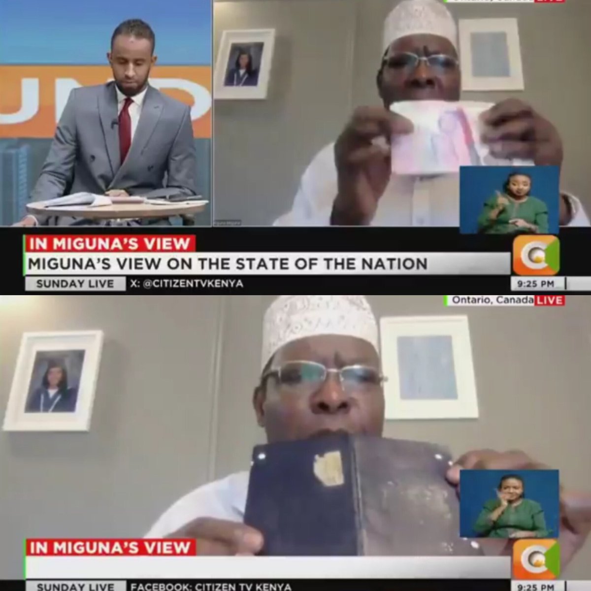 Miguna Miguna appeared yesterday on Citizen TV for an interview. Man really cooked several leaders including William Ruto, Raila Odinga, Uhuru Kenyatta, and Dr Fred Matiang'i. Incase you missed it, I got you covered.
Thread 🧵😂👇