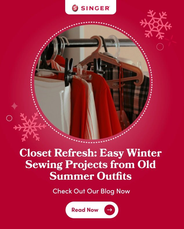 SingerSewingAus's tweet image. Our new blog is here! ✨

Discover easy winter sewing projects to turn your summer faves into cosy, stylish pieces. Just grab your SINGER sewing machine and get stitching!

👉 Read now: singerco.com.au/closet-refresh…

#SewWithSinger #ClosetRefresh #DIYWinterFashion #SingerSewing