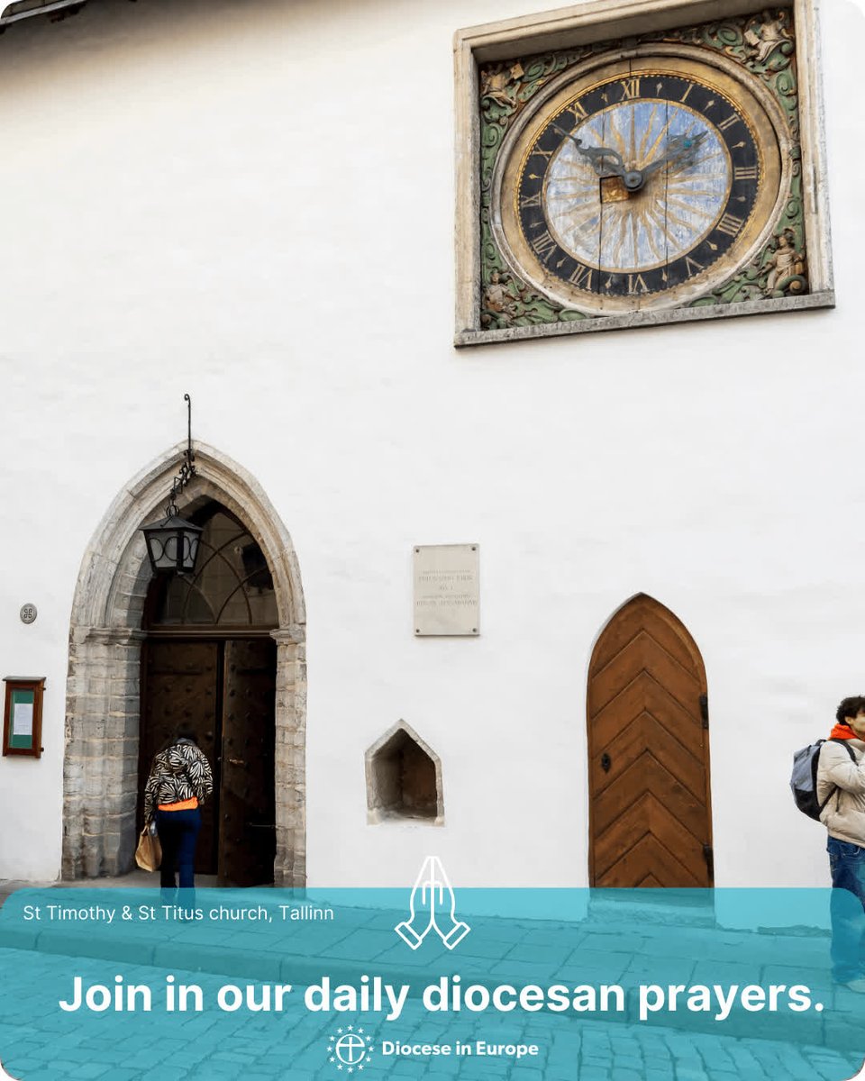 Join us in prayer for the chaplaincies in Copenhagen and Tallinn. Pray that they continue to know the presence of God's love and peace.