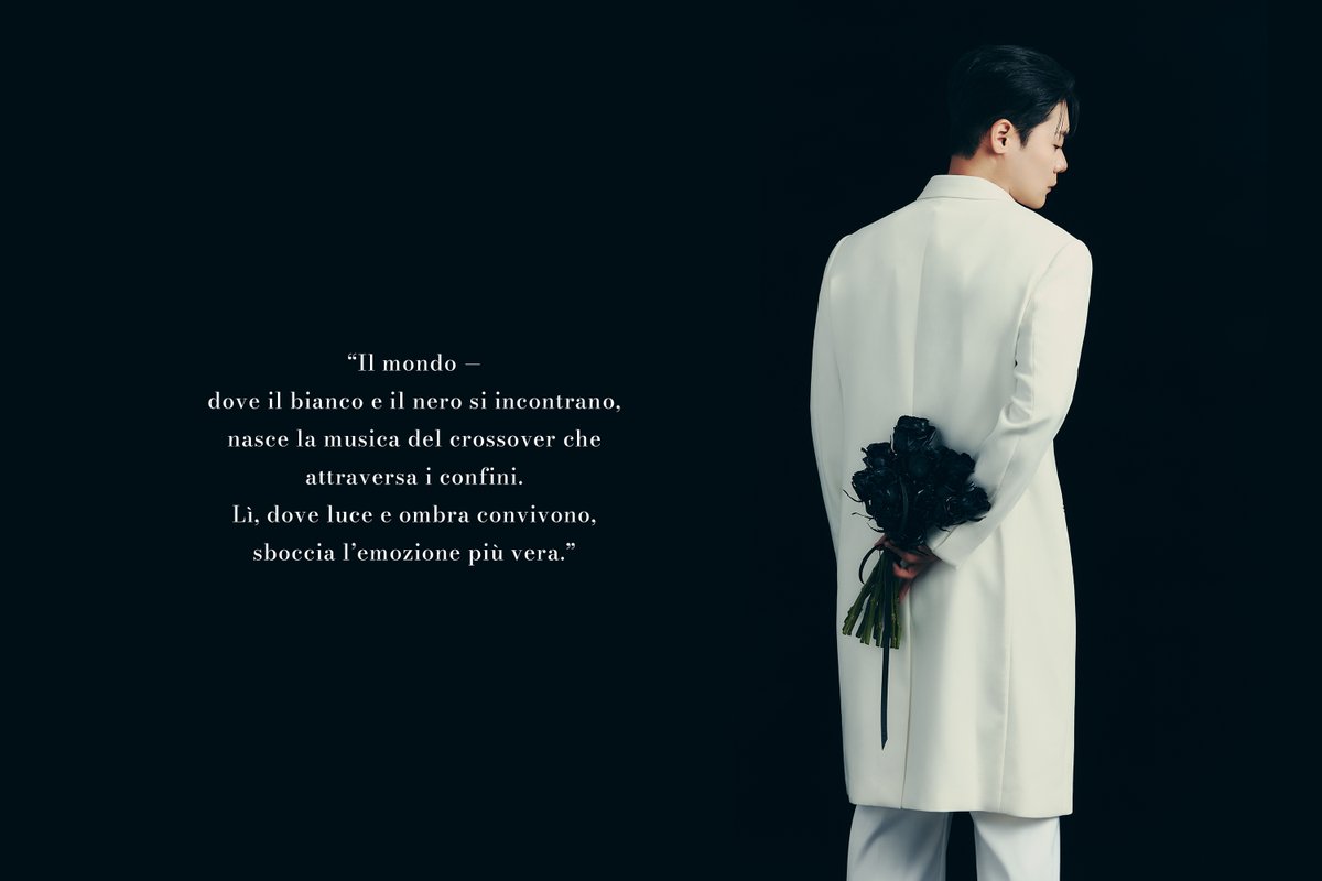 𝗜𝗹 𝗠𝗼𝗻𝗱𝗼

dove il bianco e il nero si incontrano,
nasce la musica del crossover che attraversa i confini.
Lì, dove luce e ombra convivono,
sboccia l’emozione più vera.

#LAPOEM #라포엠 
#ILMONDO #일몬도
#유채훈 #YouChaehoon