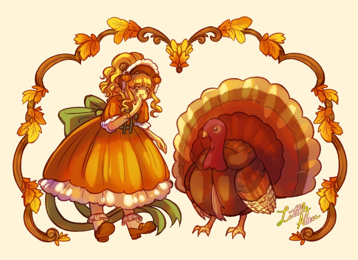 LittleAleu's tweet image. A placemat I illustrated for my students for Thanksgiving last year!
Blessings ~ Aleu