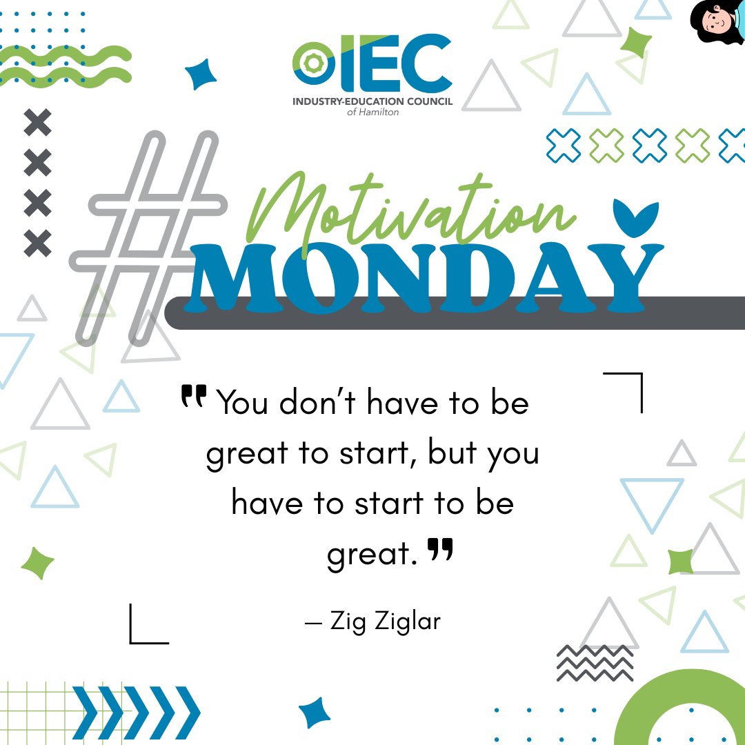 Happy Monday! 🌟
What’s one thing you’ve been putting off that you could start today or this week?

Go for it—you've got this! 💪

Quote:
"You don't have to be great to start, but you have to start to be great." — Zig Ziglar

#MotivationMonday #IEC #Positivity