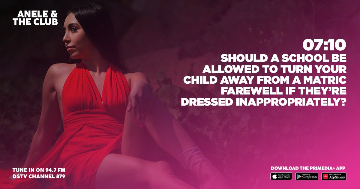 Should a school be allowed to stop a learner from attending their matric farewell because of what they’re wearing? As a team, we’ve got mixed feelings, and we know you might too. 

What's your take? Send a voice note on WhatsApp 084 00 00 947! #AneleAndTheClubOn947