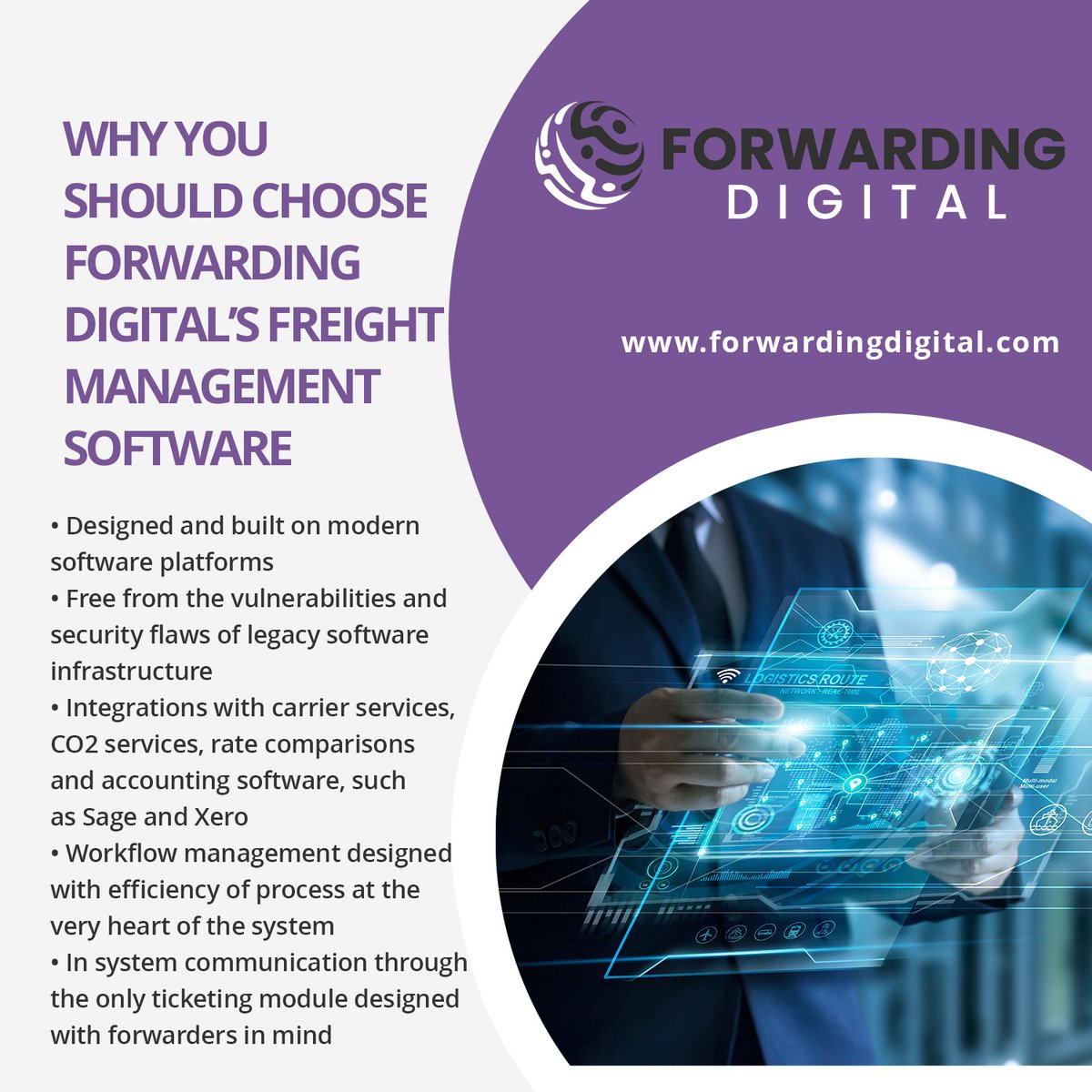 Forwarding Digital - Next generation CDS &amp; Forwarding cloud software solutions reimagined.
forwardingdigital.com
#cdssofware  #freightsoftware  #forwardingsoftware  #logisticssoftware  #ForwardingDigital