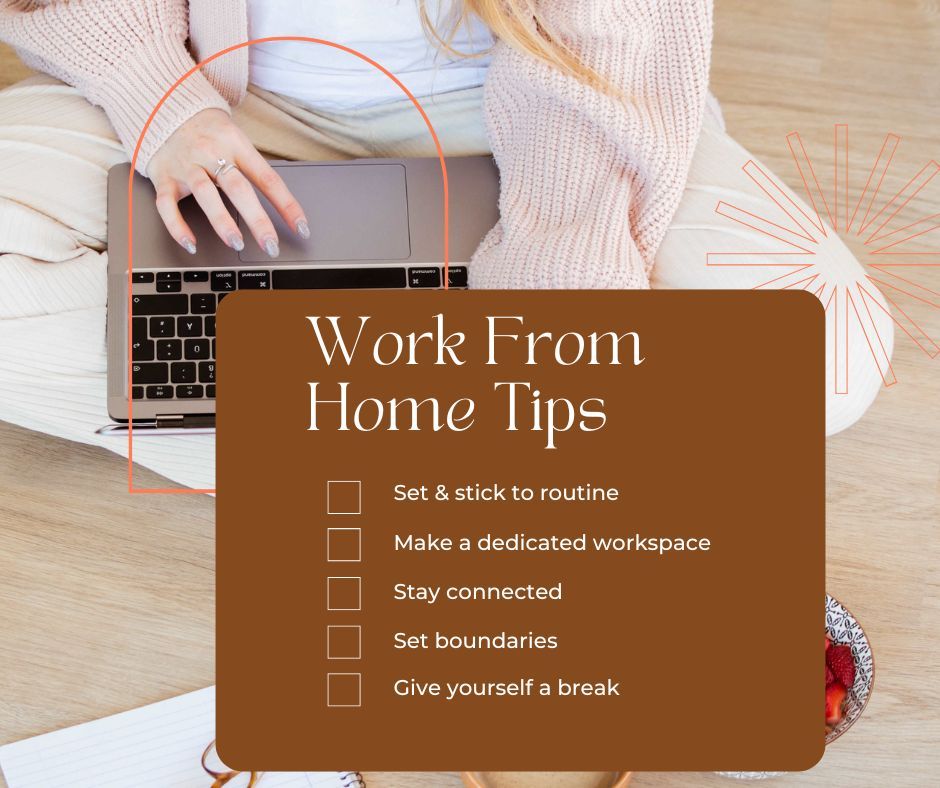 vajhulz's tweet image. WFH Tips – 

Stick to a routine
Create a workspace you love
Take real breaks
Batch your tasks
Set work boundaries

#WFHTips #VirtualAssistantPH #VAJhülz #WorkSmartWithJhülz #RemoteWorkRoutine #BehindTheSceneRightHand
