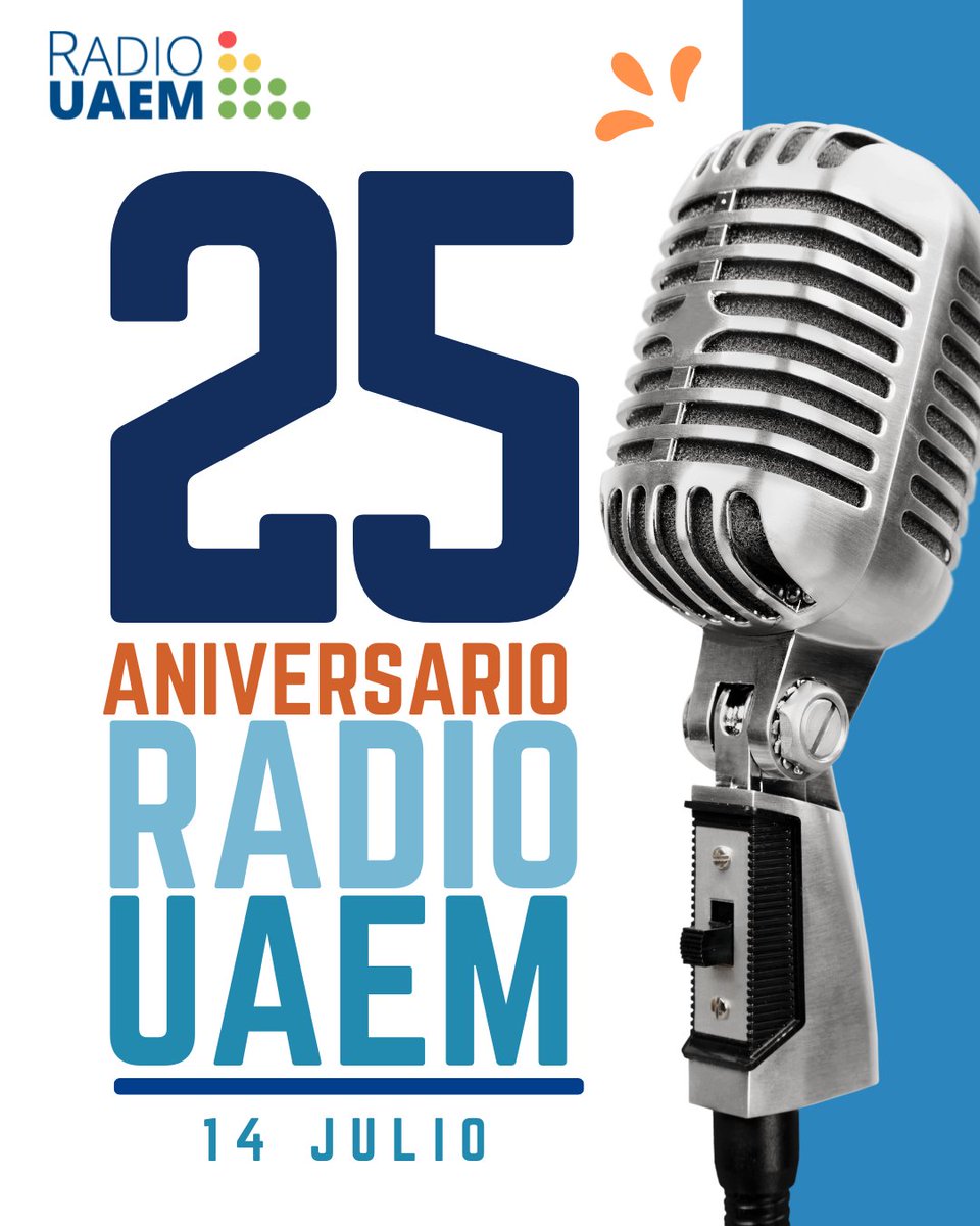 🎙️ ¡Radio UAEM celebra 25 años al aire!

Desde 1999, somos una voz universitaria que informa, educa, y conecta con la comunidad morelense a través de la cultura, la ciencia, el arte y el pensamiento crítico.
Seguimos haciendo radio con sentido, desde la UAEM.

#25AñosRadioUAEM