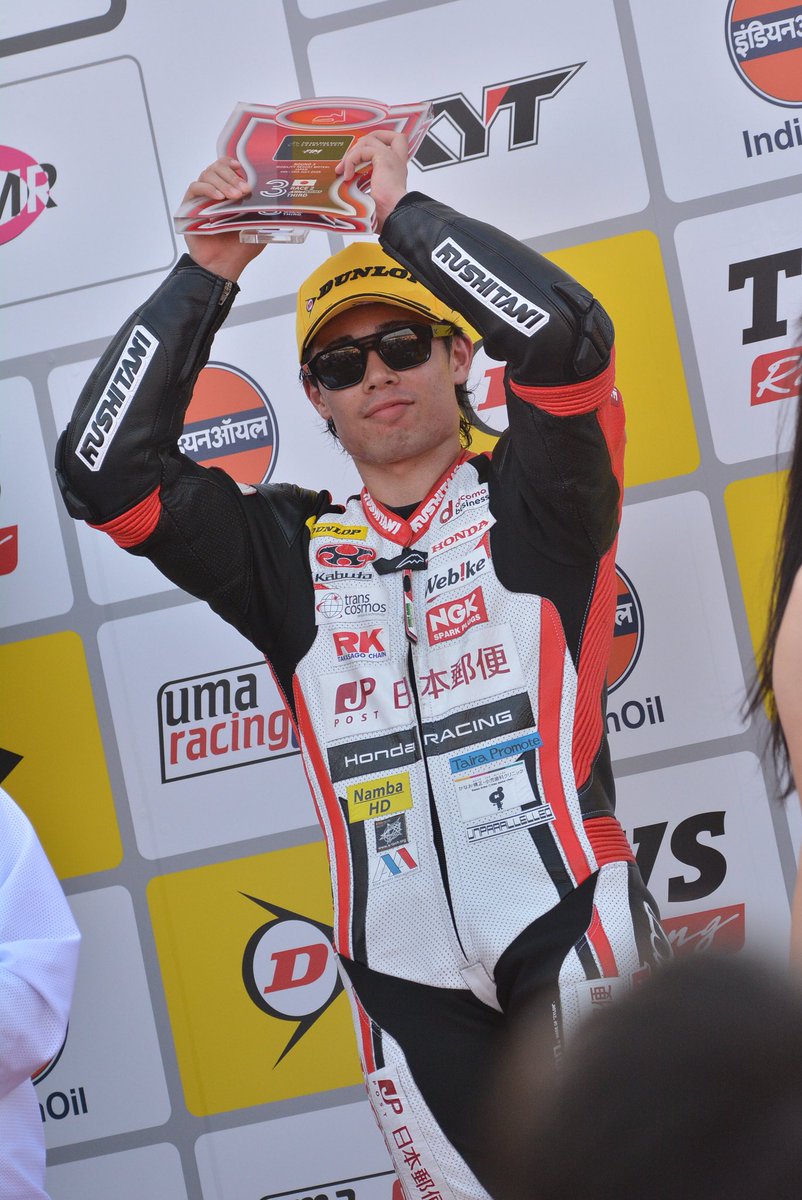 レース2スタート前
いいレースができるようにバイクにお願いをして。

西村硝選手

<a href="/nishimura_sho/">西村 硝 sho nishimura</a>