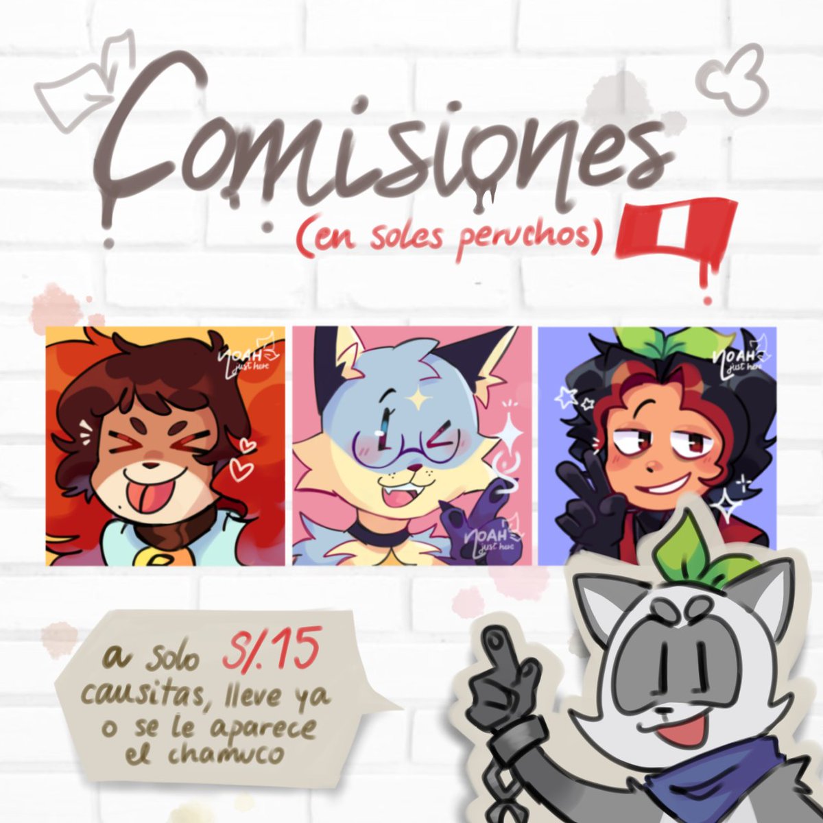 noahjusthere's tweet image. ulaaa causas, me anime a abrir comisiones de icons a soles peruchos 🗣️🇵🇪‼️
a solo S/.15 solsitos, si quieren alguno escríbanme al dm sin pena 🦝💥