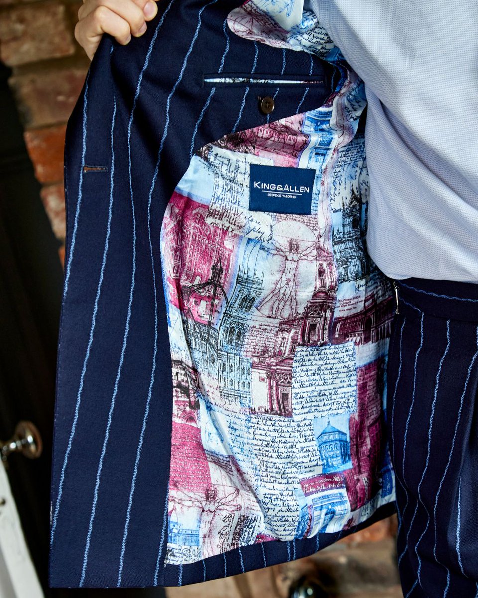Joe looks incredibly dapper in his two-piece, double-breasted wavy pinstripe suit.

If you're after something similar to Joe’s look, good news, this fabric is part of our Cloth Offer, with £200 off until 23rd July. Link in bio to book a consultation. 🔗