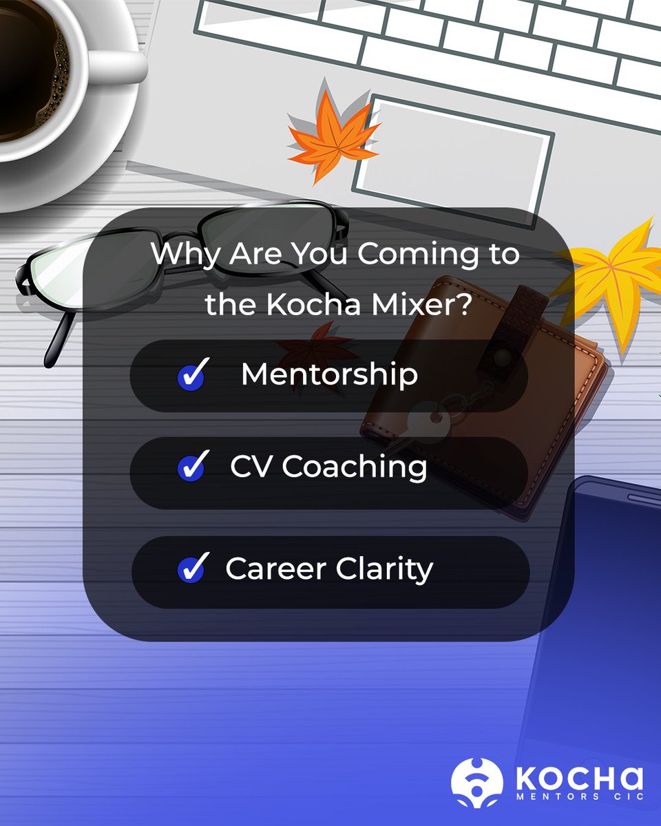 kochamentorscic's tweet photo. What’s your goal for the Kocha Mixer?
Whether it’s landing a job, refining your CV, or finding direction in tech or business we’ve got you.
📍 July 19 | Accra
✨ Share your goals below
🔗 Register now limited slots! Link in bio
#KochaMixer #CareerDevelopment #ProfessionalGrowth https://t.co/X5bE0KWRtO