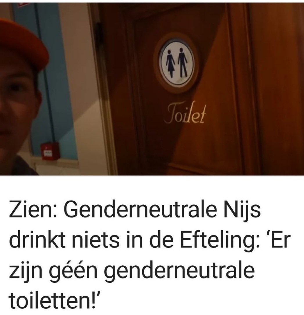 RosasMarysol2's tweet photo. Beste Nijs, heb je een piemeltje? dan ga je naar het heren toilet, heb je een sneetje? dan ga je naar het dames toilet. Probleem opgelost.
#Genderneutraal #Gejammer https://t.co/1GK5vddakC