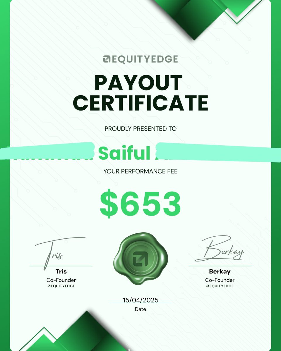 LeviTaicho2's tweet image. Spent $20 on 5k account, in return @EquityEdgeUK gave this back to me. Thanks so much for this amazing opportunity EE! It really changes my life