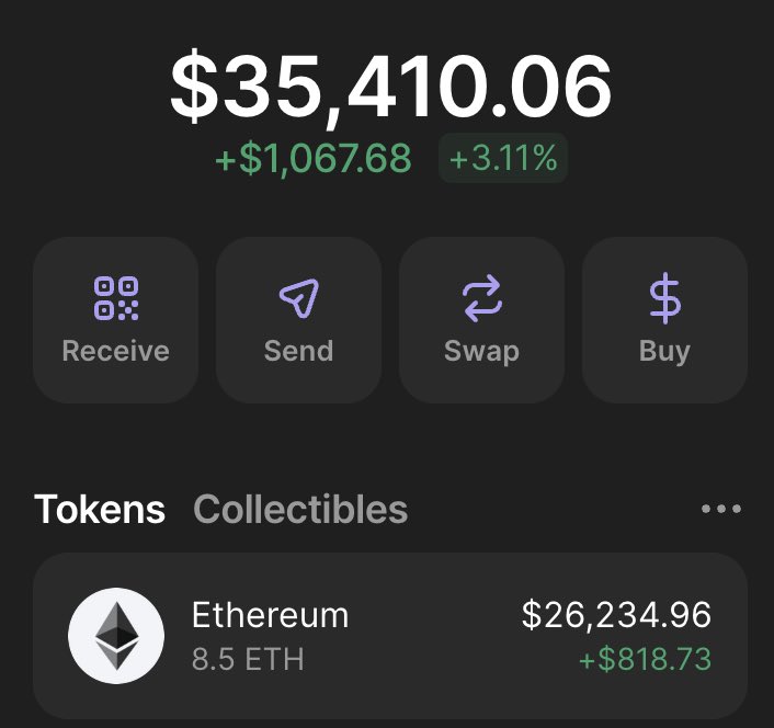 FINALLY, $ETH back at $3,000 💙

As Promised,
3 $ETH worth $10,000 will be AIRDROPPED equally among all the wallets below.

just interact, follow and drop your #Ethereum addresses!