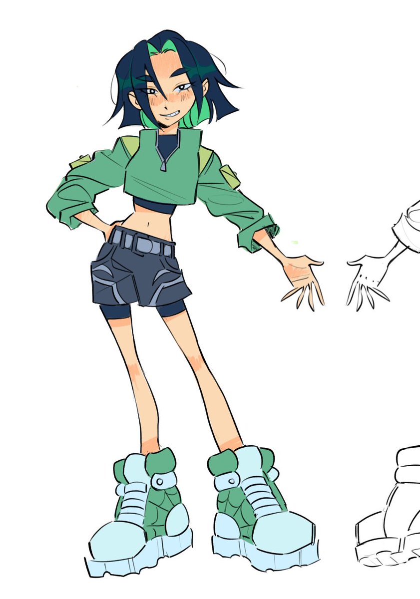 Duvetbox's tweet image. Finally doin some character turnarounds #wip