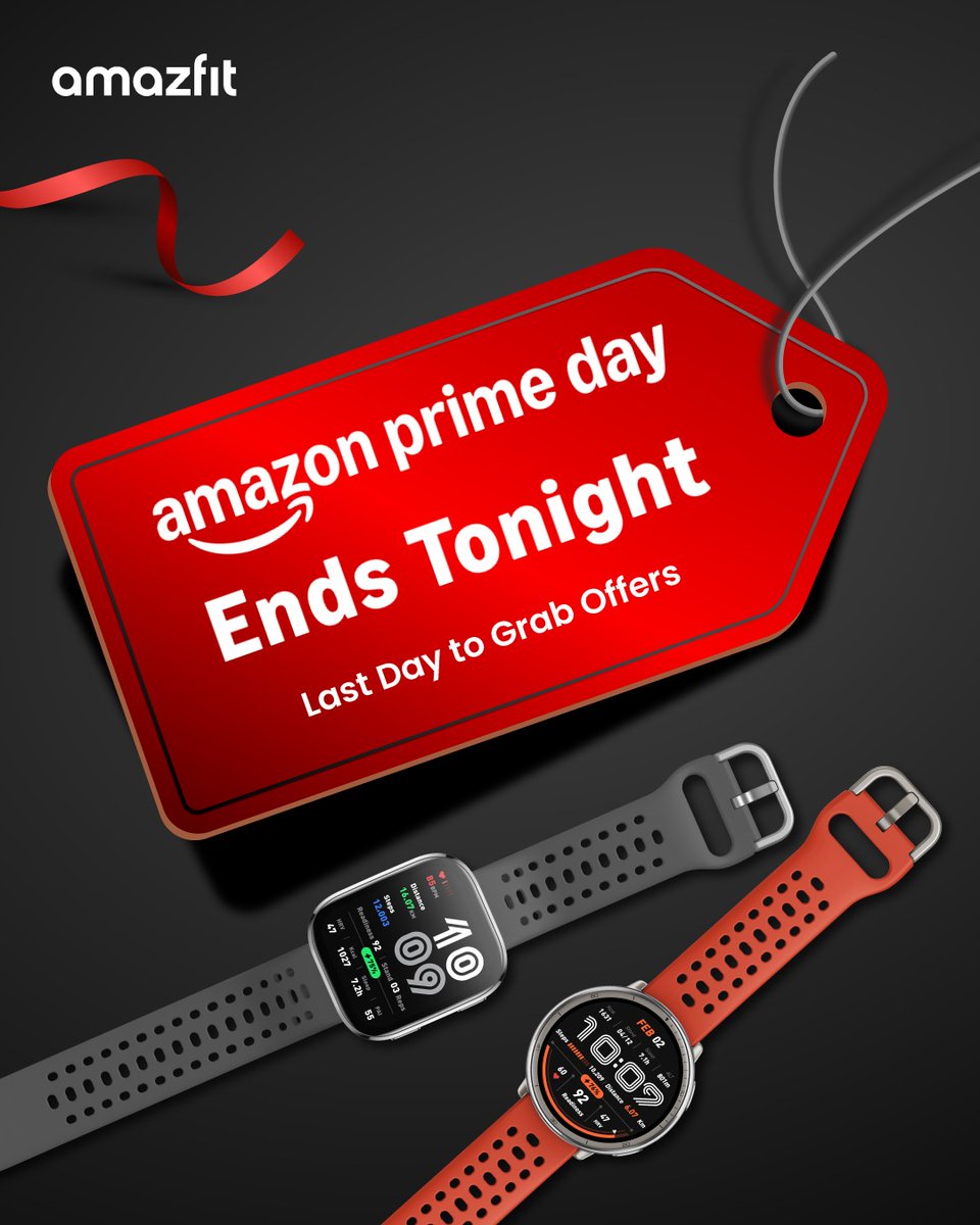 Final hours to secure premium Amazfit technology at Prime Day pricing. Don't miss your last opportunity to invest in professional-grade smartwatches with advanced health monitoring and extended battery life. Time is running out.
#SmartWatch #Primeday