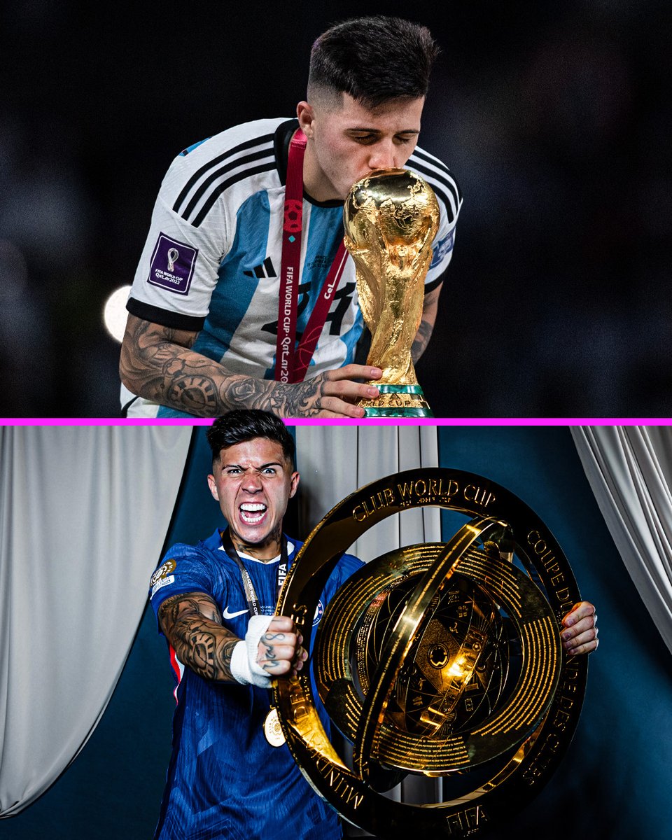 Enzo Fernandez is currently the only player who is a world champion for club and country 👏