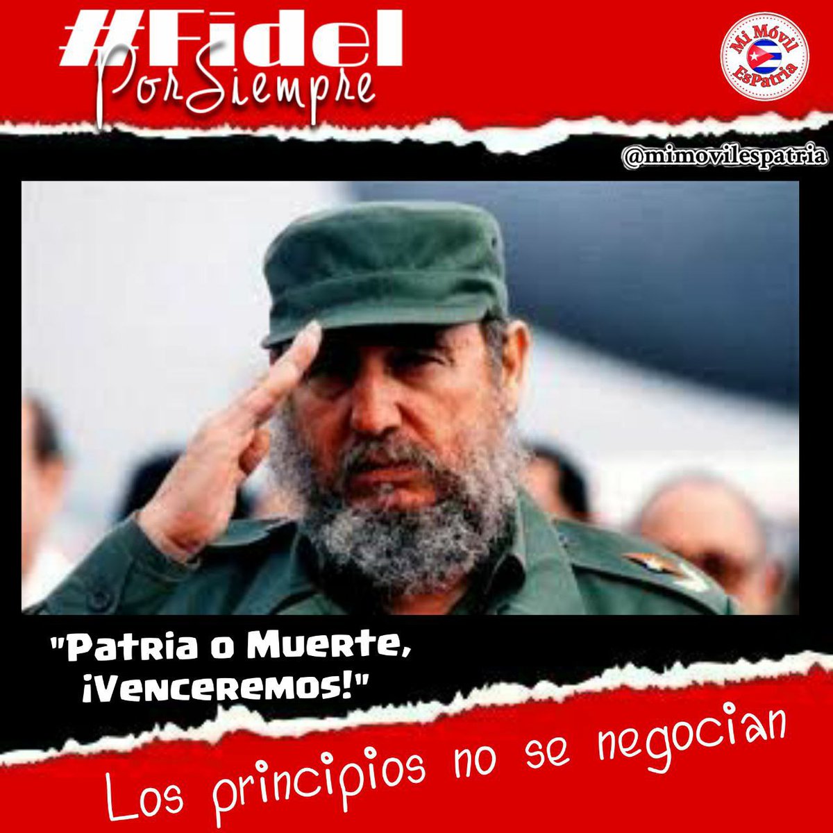 #FidelCastro:🗣️«[...]Nosotros estamos dispuestos a resistir los años que sean necesarios, el Bloqueo' 🇺🇸[...]Cuba'🇨🇺 sabrá mantenerse como ejemplo de una revolución que no claudica, que no se rinde, que no se pone de rodillas[...]» 26/7/1978
#BuenosDías🇨🇺||🌐
#MiMóvilEsPatria