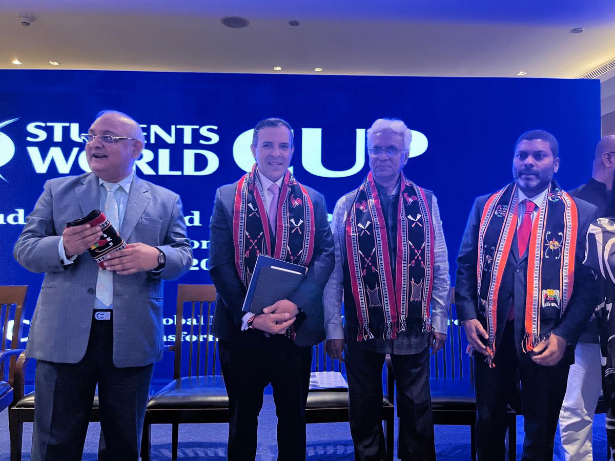 lgfranceschi's tweet image. Over the weekend, I was honoured to be chief guest at the International launch of the Students World Cup in Delhi. 

Such a privilege to be surrounded by distinguished international sports personalities, Olympians, professionals, the Minister of Sports from Maldives, esteemed…