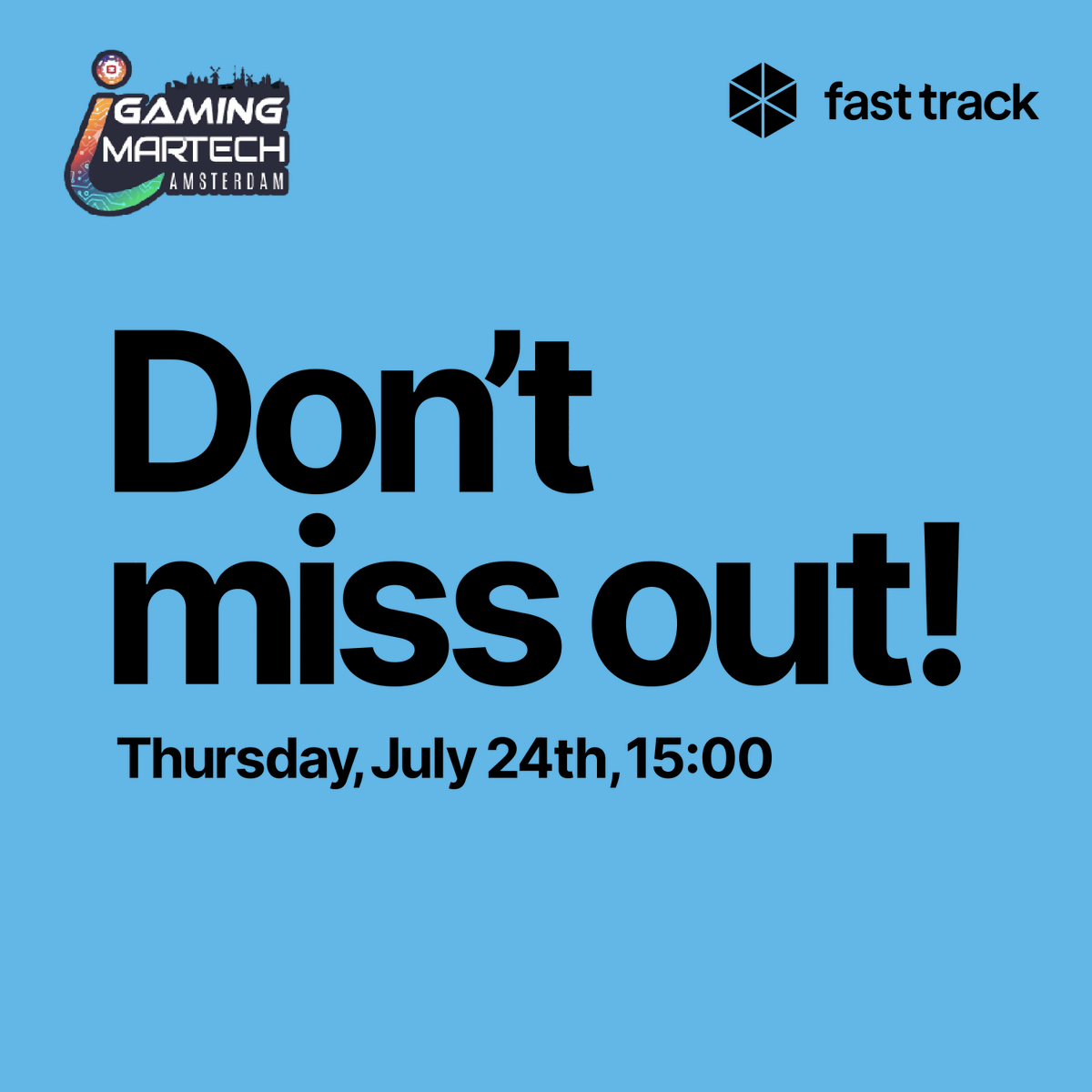 Amsterdam, here we come! ✈️
We’re heading to MarTech (24–25 July) to talk about the future of CRM. 
Catch Luis on 24 July for a panel on cross-platform marketing, alongside a brilliant line-up of industry voices.
See you there, stroopwafels welcome🇳🇱🍪 #FastTrackOnTheRoad