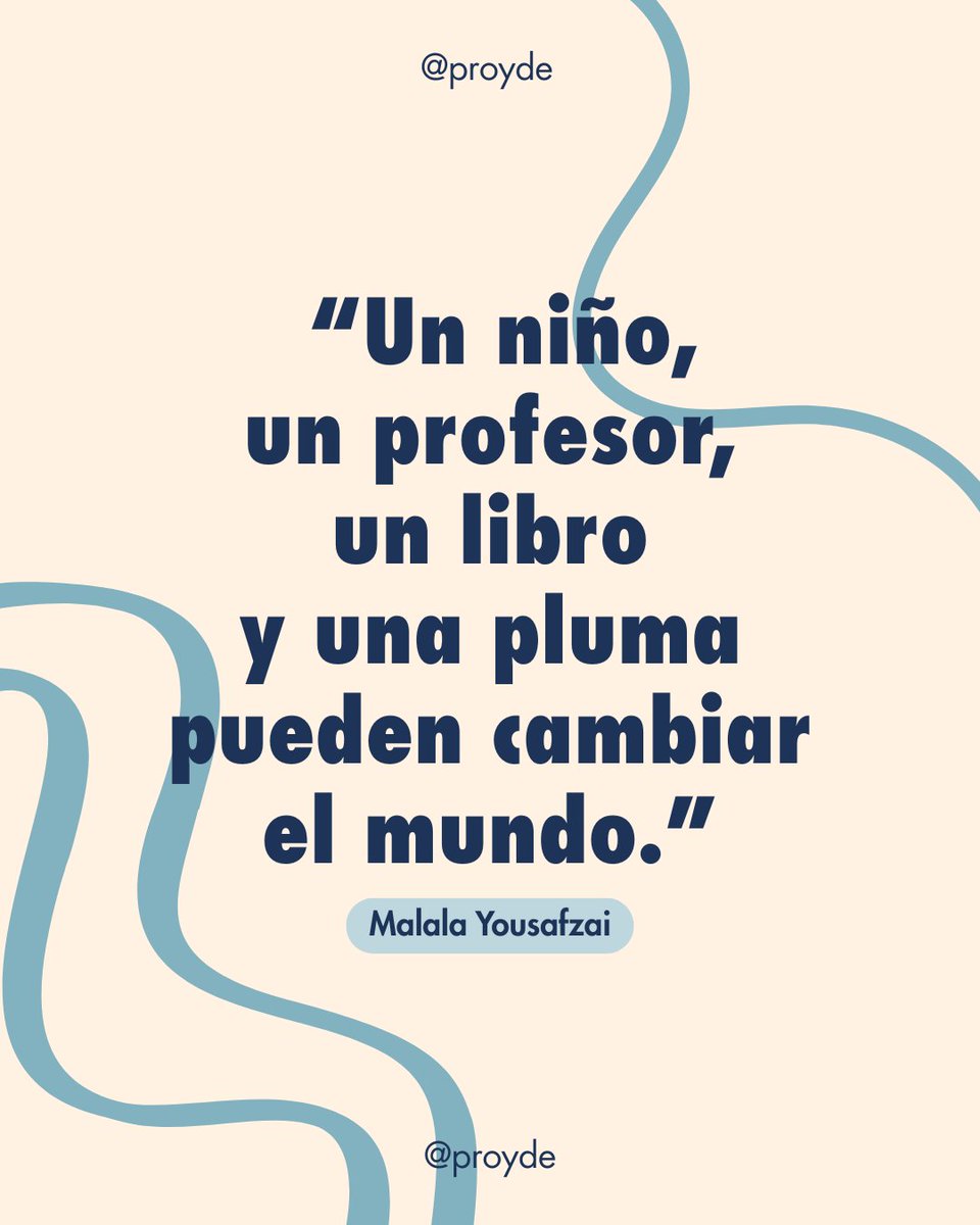 PROYDE (@proyde) on Twitter photo 📚 Hoy celebramos a <a href="/Malala/">Malala Yousafzai</a>, símbolo de lucha por la educación de las niñas.
En PROYDE creemos en su mensaje: aprender debe ser un derecho, no un lujo. 📚 Hoy celebramos a <a href="/Malala/">Malala Yousafzai</a>, símbolo de lucha por la educación de las niñas.
En PROYDE creemos en su mensaje: aprender debe ser un derecho, no un lujo.