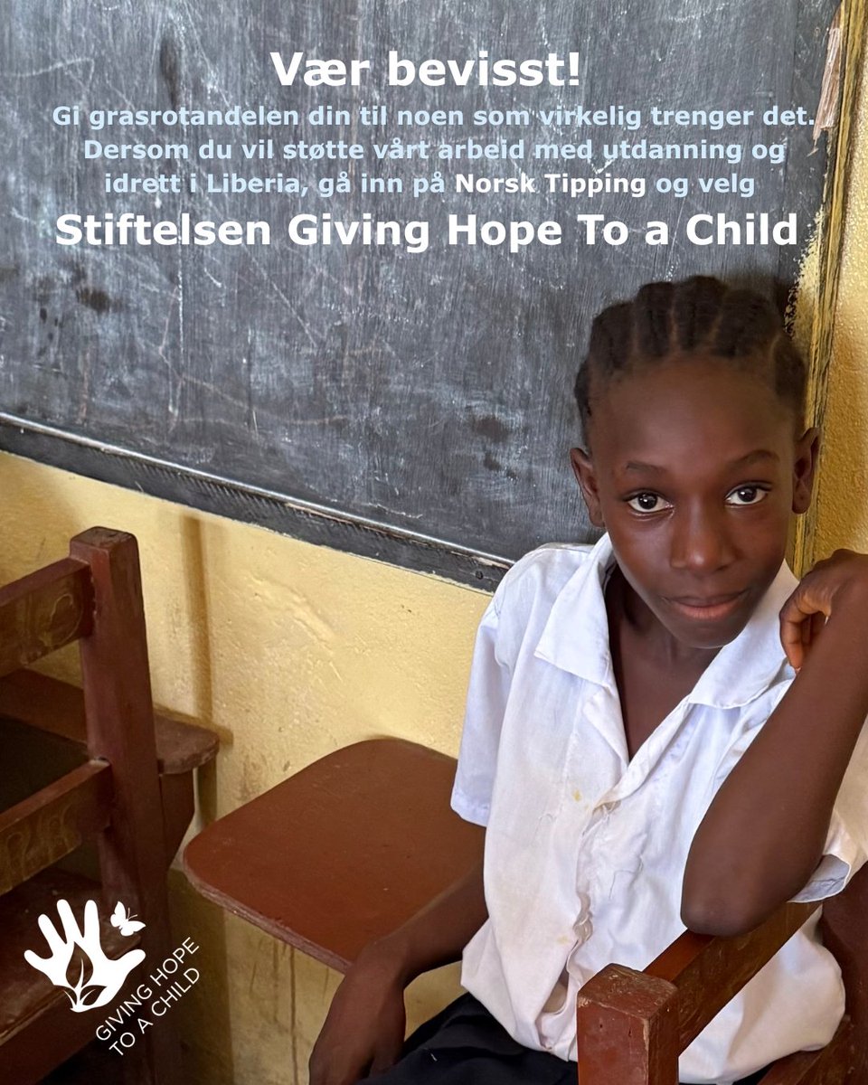 GivingChild's tweet image. Ved å gi din grasrotandel til GHTAC er du med å gi et barn utdannelse og mulighet til å drive idrett i ett av verdens fattigste land. ❣
#givinghope#ghtac#Utdanningforalle#Liberia#Grasrot#Tipping#Idrett#BarnHjelp
wix.to/ajWvXIx