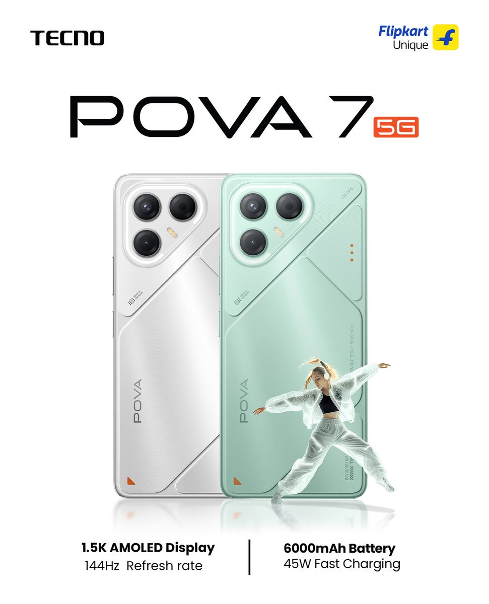 hp_mode2's tweet image. Funny how the phones that once laughed at bold designs
are now trying to pull off what POVA’s been doing for years
difference is... POVA kept innovating and kept it under ₹13K.
#POVA7Series #TECNOMobile