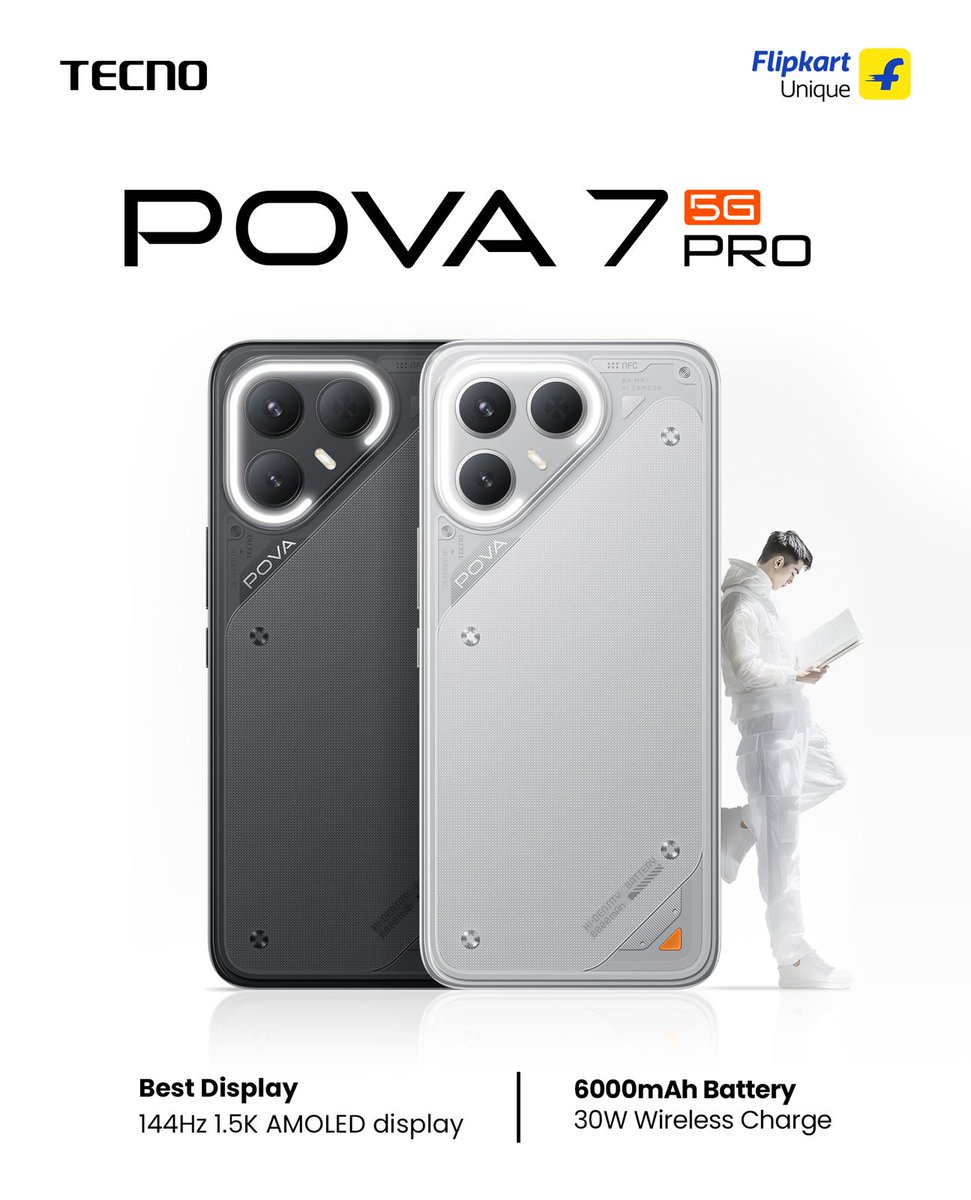 hp_mode2's tweet image. Funny how the phones that once laughed at bold designs
are now trying to pull off what POVA’s been doing for years
difference is... POVA kept innovating and kept it under ₹13K.
#POVA7Series #TECNOMobile