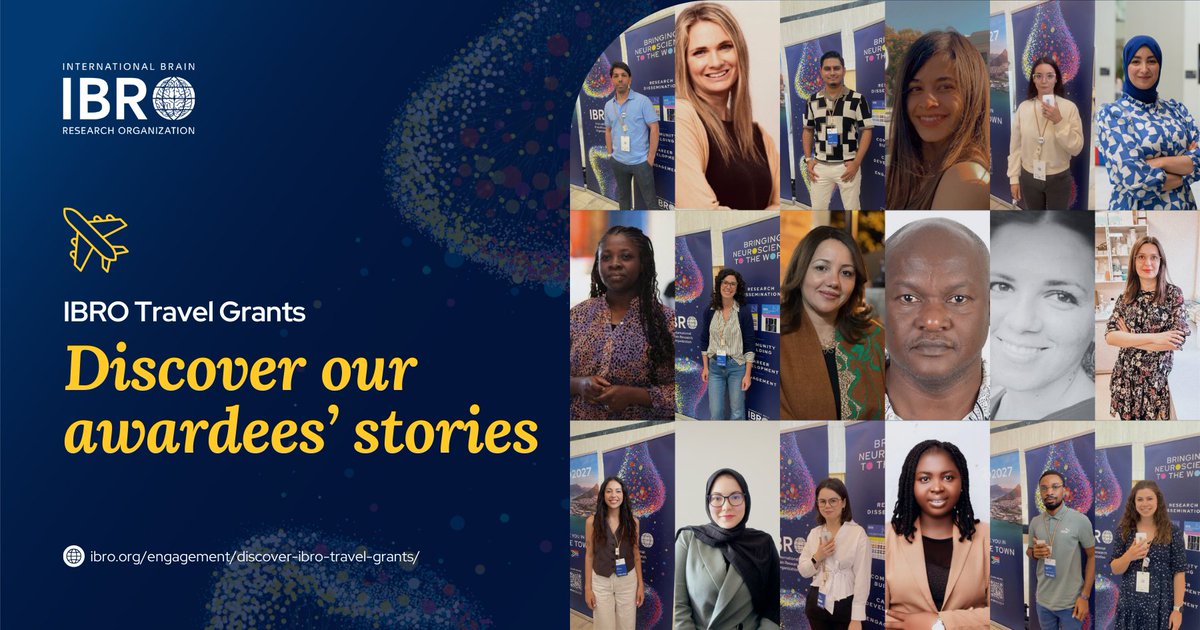 IBROorg's tweet image. From labs to live audiences - IBRO travel grants help #neuroscience research reach the global stage 🎤
Listen to the stories of past awardees: ibro.org/engagement/dis…
And stay updated on our website & social media channels for future application calls.