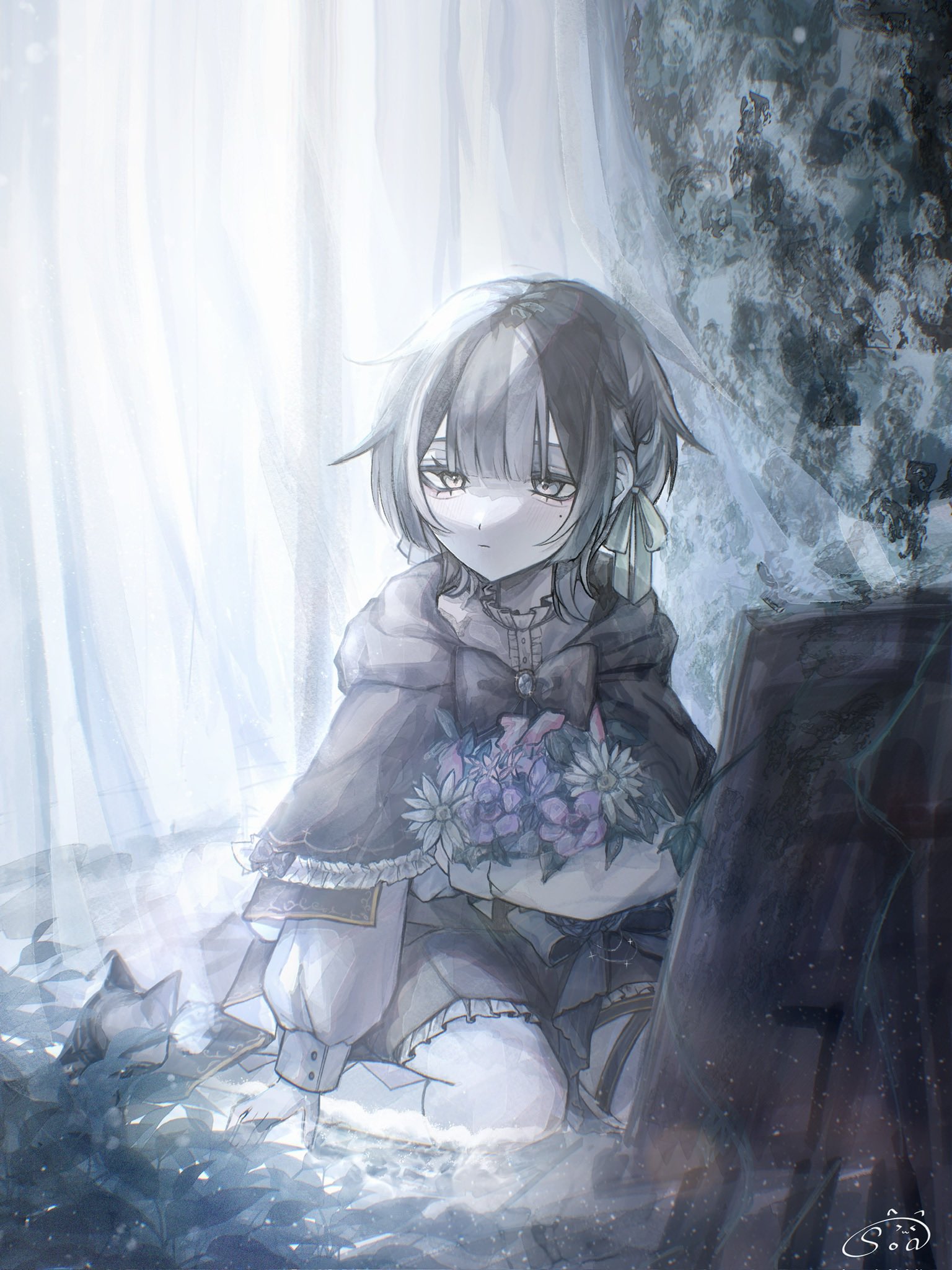 ◆濃い影を落とす宮殿にて◆手描きイラスト GJqhaFCboAAI_x3.jpg:large