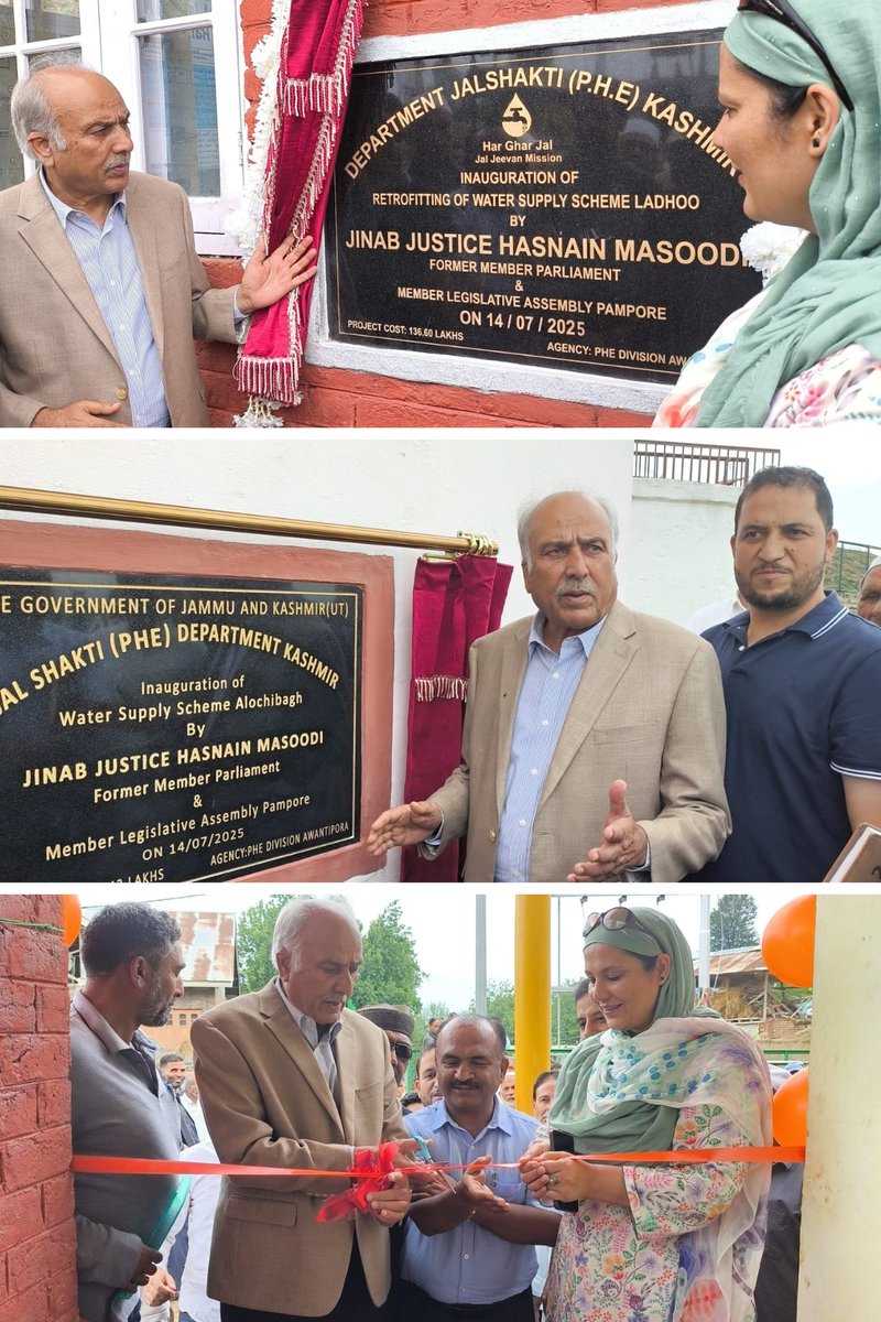 Jal Jeevan Mission J&K (@jjm_jk) on Twitter photo Member Legislative Assembly Pampore Justice Hasnain Masoodi inaugurates 02 water supply schemes in Pampore Constituency <a href="/CM_JnK/">Office of Chief Minister, J&K</a> <a href="/JavedRanaa/">JAVED AHMED RANA</a> <a href="/JkDipr/">DIPR-JK</a> <a href="/ddnewsSrinagar/">DD NEWS SRINAGAR</a> <a href="/JalShaktiPHEkmr/">Jal Shakti PHE Kashmir</a> #HarGharJal Member Legislative Assembly Pampore Justice Hasnain Masoodi inaugurates 02 water supply schemes in Pampore Constituency <a href="/CM_JnK/">Office of Chief Minister, J&K</a> <a href="/JavedRanaa/">JAVED AHMED RANA</a> <a href="/JkDipr/">DIPR-JK</a> <a href="/ddnewsSrinagar/">DD NEWS SRINAGAR</a> <a href="/JalShaktiPHEkmr/">Jal Shakti PHE Kashmir</a> #HarGharJal