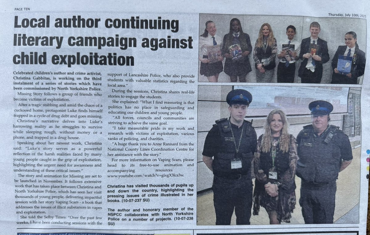 ChristiGabbitas's tweet image. Have you ever wondered how storytelling can be a powerful tool for education? As a writer, I find it very rewardng in knowing that my stories serve a vital purpose in educating children and young people about serious issues like county lines exploitation and knife crime.
Since…