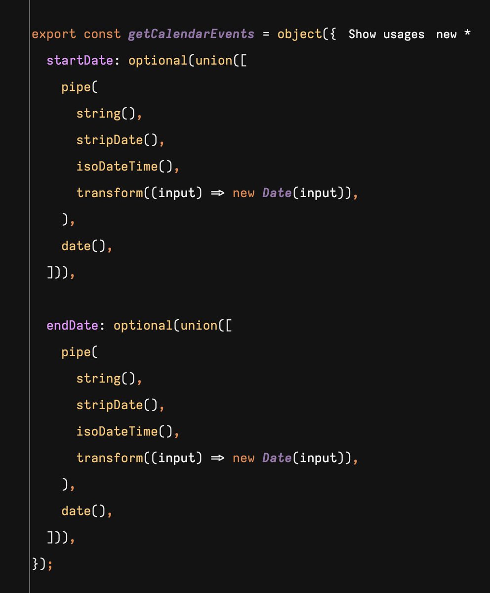 muhwyndham's tweet image. This @valibot code makes me soooo happy.
`union()` simplifies type sharing so much for a full-stack app that maintains the boundary between FE and BE.