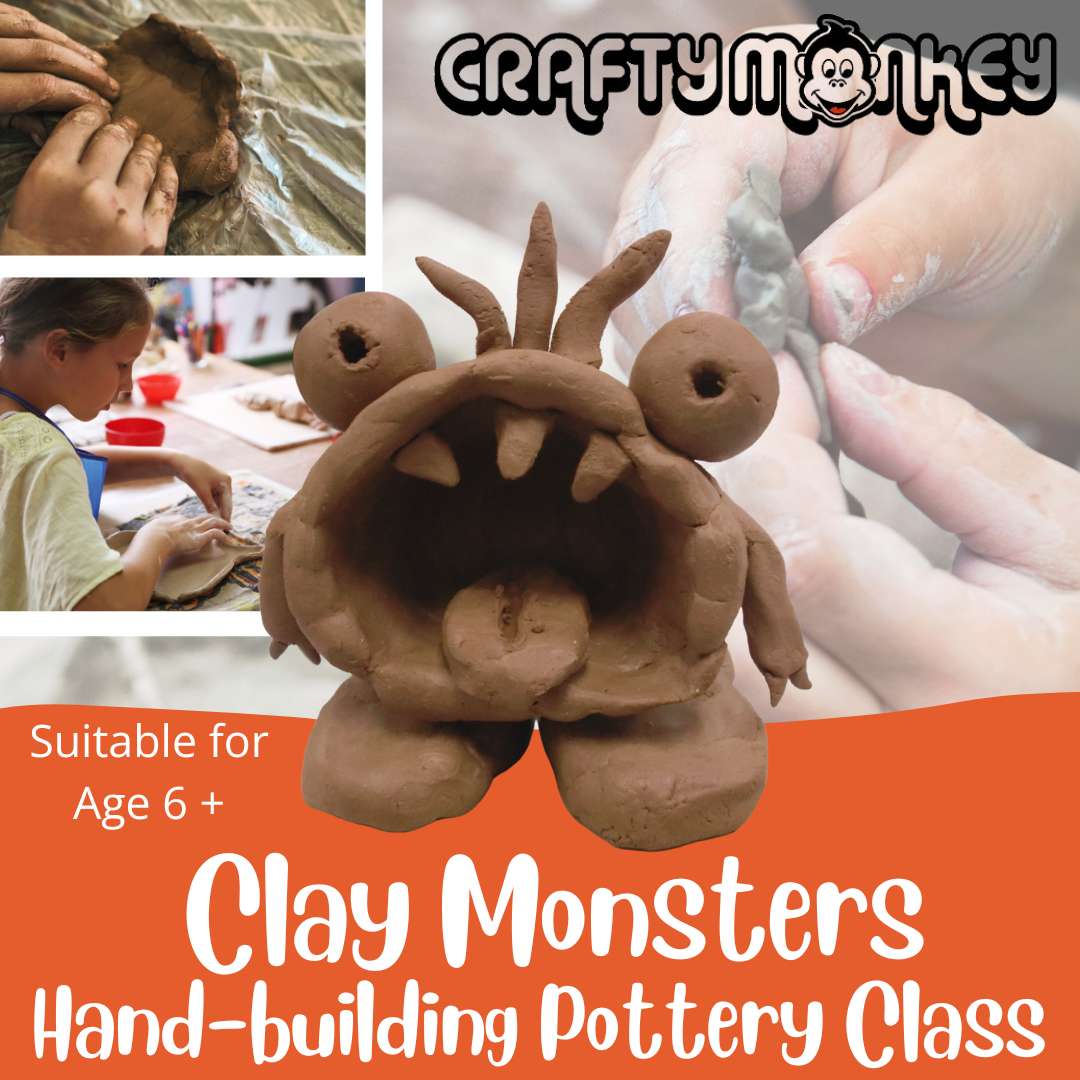 MyCraftyMonkey's tweet image. Looking for activities to keep the kids busy this summer? On the 4th of August we are running our highly popular Clay Monsters pottery class!  Book a space at:  wix.to/0fhQuia