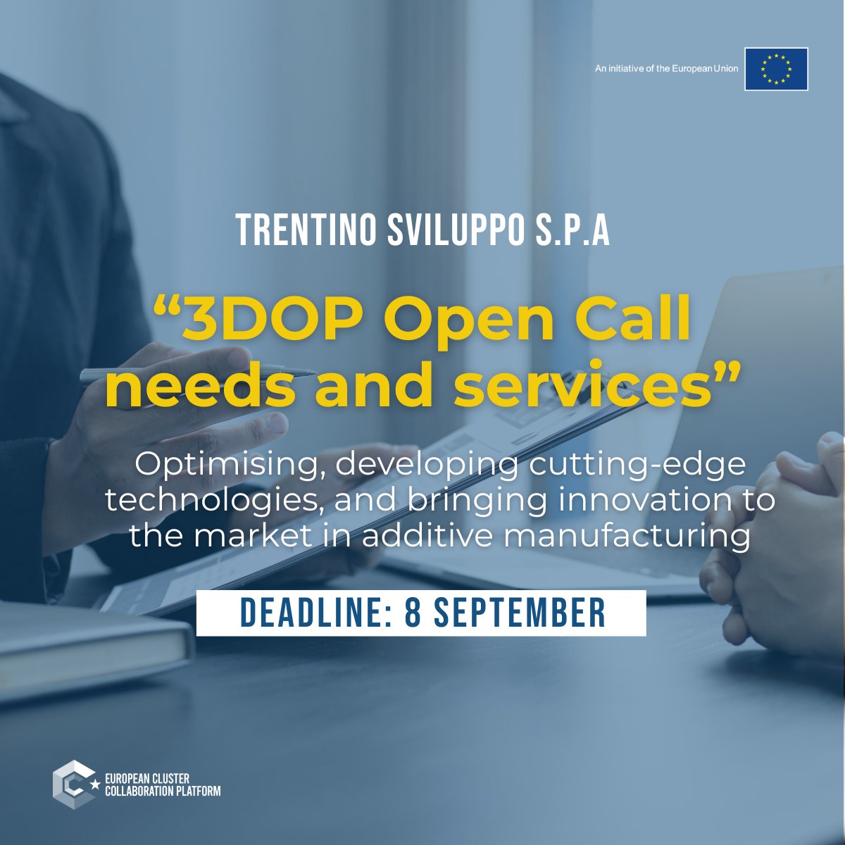 Clusters_EU's tweet image. 📢EU SMEs in additive manufacturing: the 3DOP Call is open: collaborate with experts to bring your ideas to market!
👉Solution development
👉Piloting & demonstration
👉Funding opportunities and resources
👉Free mentoring
Apply by 8 September via #ECCP➡️ clustercollaboration.eu/content/3dop-o…