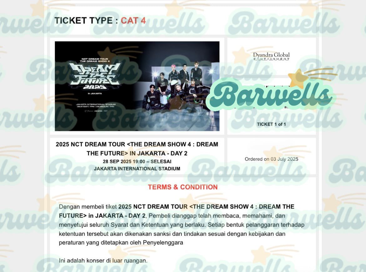 Bungeoppang ๐ (Sha) (@misspark275) on Twitter photo โจSPECIAL GIVEAWAYโจ
๐ 1 TIX TDS4 JAKARTA-CAT 4 DAY 2
Rules:
๐น LIKE & RT
๐น Follow akun <a href="/barwells_/">barwells - JASWAR TIKET TDS4 JKT</a>
๐น Pastikan kamu baca tnc dulu ya sebelum isi form GA ini
๐น isi form: bit.ly/4eJcQxs
๐น Reply with proof + done โ
๐น Drop hashtag ini di kolom komentar:
CHILLDREAM โจSPECIAL GIVEAWAYโจ
๐ 1 TIX TDS4 JAKARTA-CAT 4 DAY 2
Rules:
๐น LIKE & RT
๐น Follow akun <a href="/barwells_/">barwells - JASWAR TIKET TDS4 JKT</a>
๐น Pastikan kamu baca tnc dulu ya sebelum isi form GA ini
๐น isi form: bit.ly/4eJcQxs
๐น Reply with proof + done โ
๐น Drop hashtag ini di kolom komentar:
CHILLDREAM