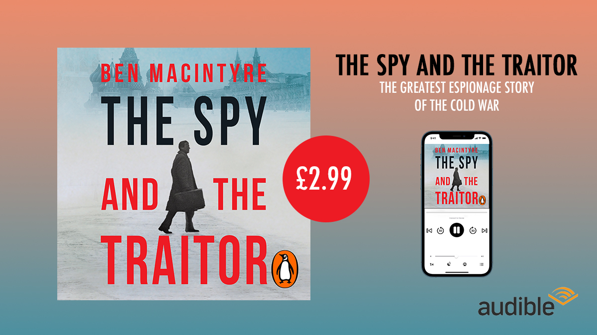 BenMacintyre1's tweet image. UK readers, for today only - you can get the audiobook of The Spy and the Traitor on @audibleuk for £2.99.
Narrated by me, you can download your audiobook here: audible.co.uk/pd/The-Spy-and…
