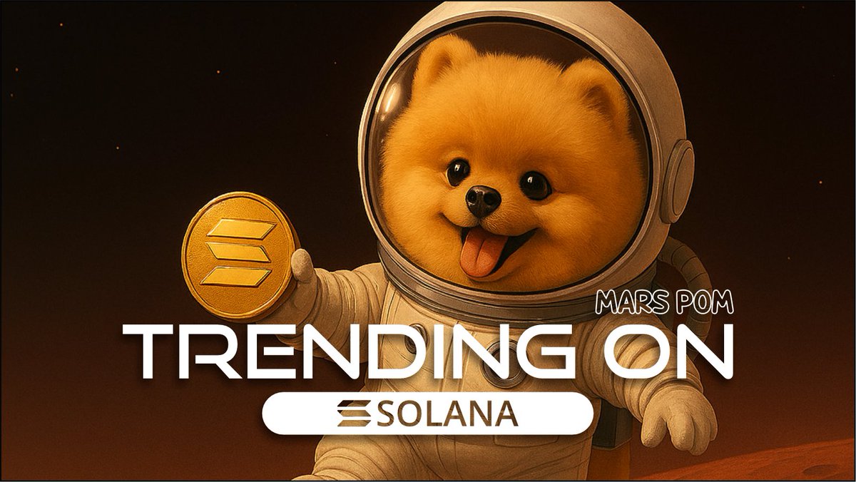 mars_pom's tweet photo. 📢 $MARSPOM is everywhere. Solana’s #1 trending token of the moment! https://t.co/V3tQGMHAPQ