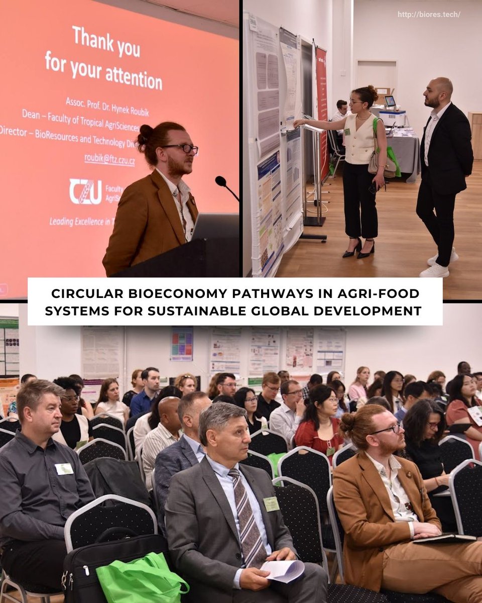 BioRes_Tech's tweet image. ♻️@HynekRoubik shared powerful insights at the BiosysFoodEng #Conference in Budapest!
🌍His keynote highlighted how circular #bioeconomy strategies can transform agri-food systems for a more resilient, equitable, and #sustainable world.
👉 buff.ly/tUNW0fd