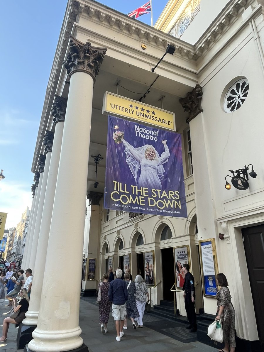 PaulPhear's tweet image. Saw this very entertaining contemporary play last week  at the Theatre Royal Haymarket. 

Thing is I’m still thinking about it after five days.  

@TillTheStarsLDN Sylvia’s wedding day starts with Buck’s Fizzes and ends with some meaty secrets revealed. 

@NationalTheatre
