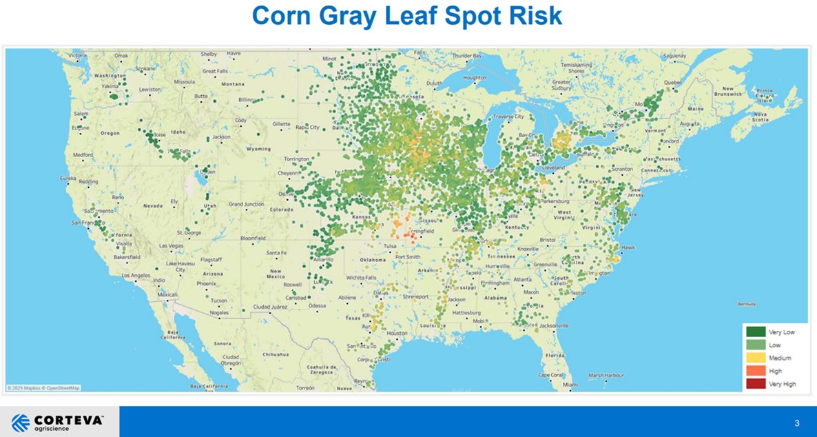 Disease Prediction Model Update

No surprise with the wet, warm humid weather that GLS and NCLB risk have increased dramatically.

Chat with your local Pioneer Sales Representative about your genetic package and fungicide protection.